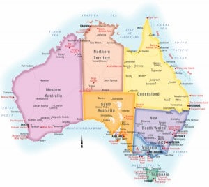 Australia Map 600 300x268 