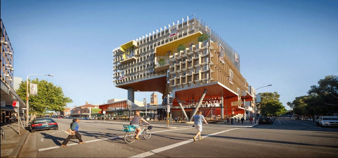 University of Newcastle's concept for its NeW Space - creating a 10-storey vertical campus for students.